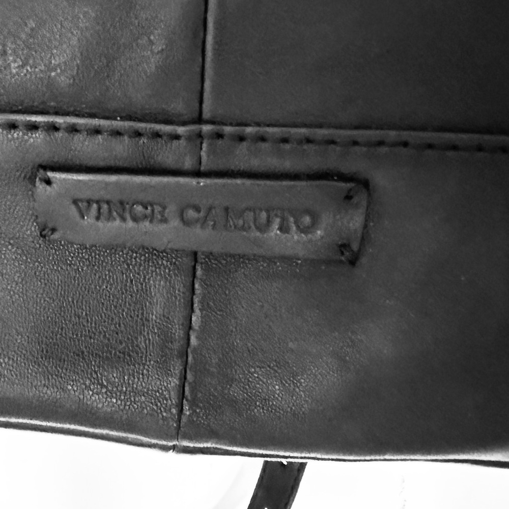 NEW Vince Camuto Tave Satchel – Black Quilted Leather - Picture 11 of 13